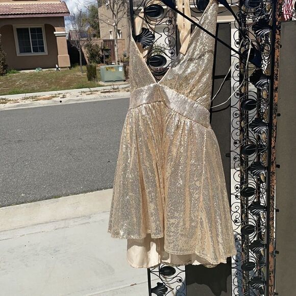 Sequin Halter Dress  - Picture 3 of 6